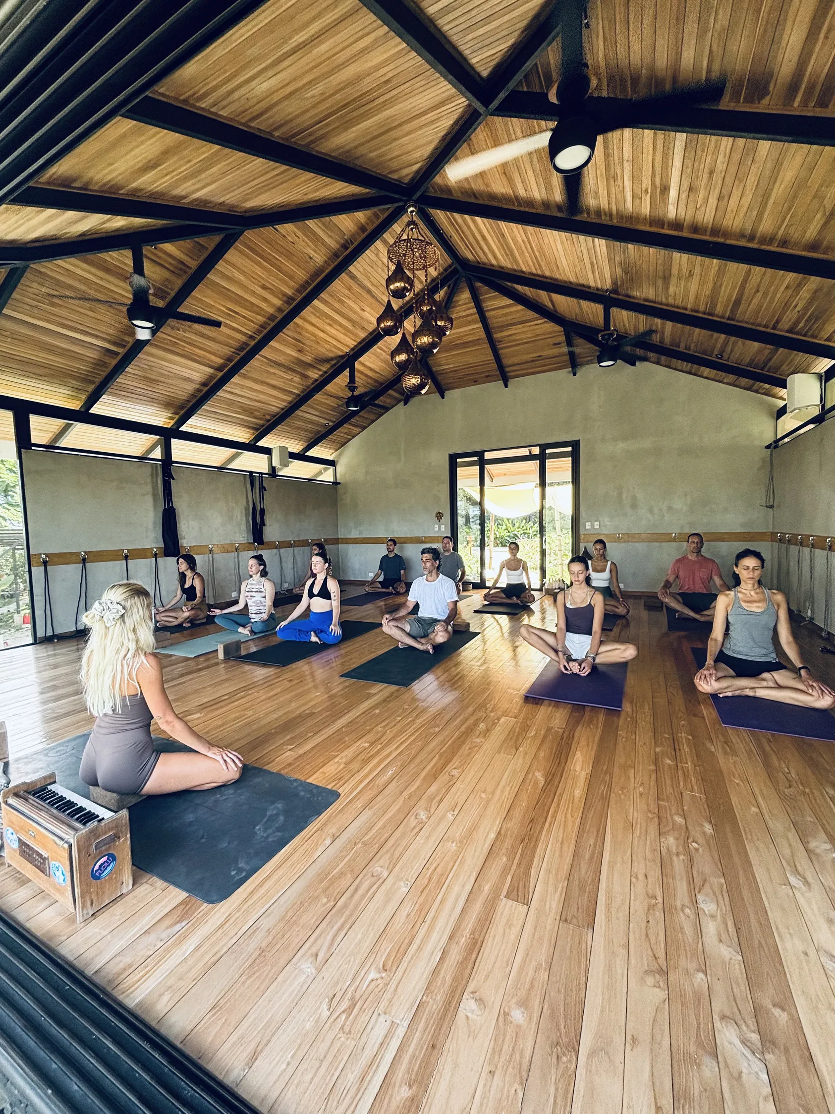 Practice in the shala